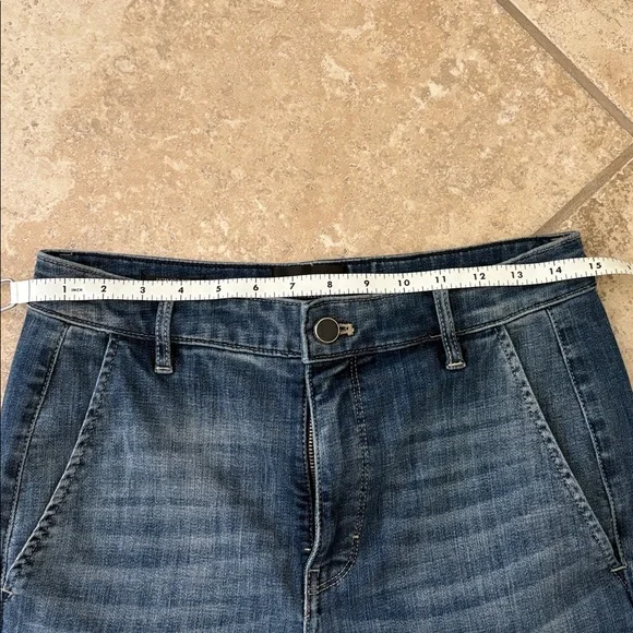 White House Black Market Denim wide leg jeans 6 - Picture 3 of 10